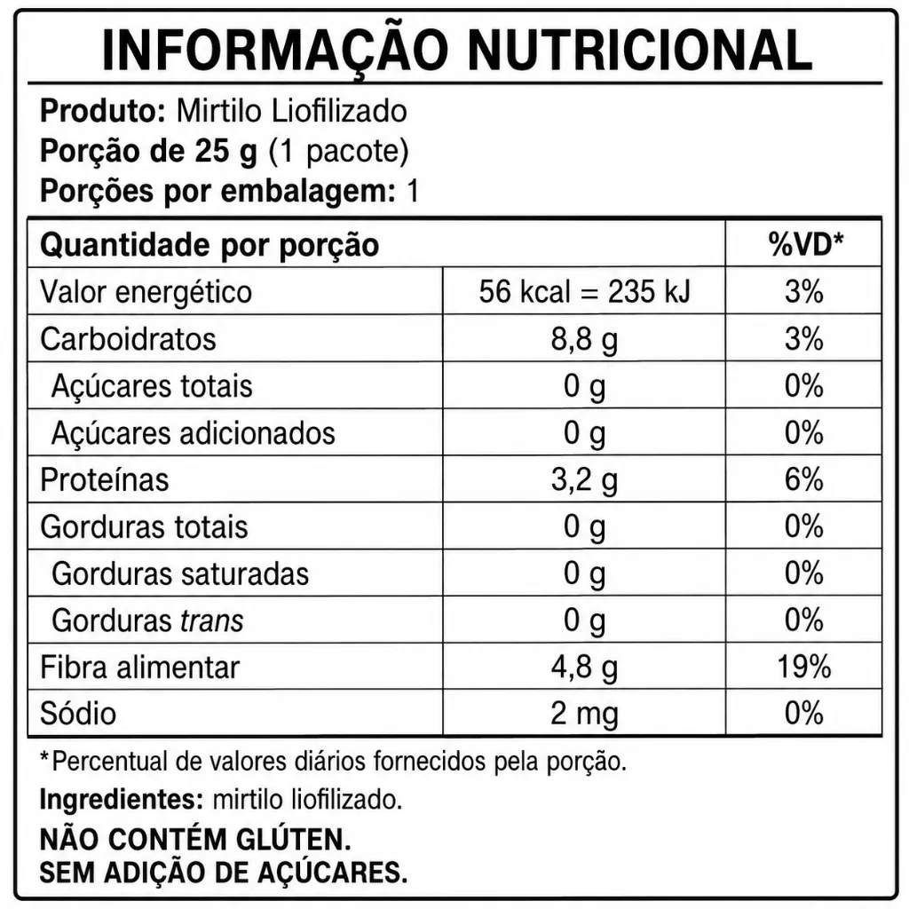 Mirtilo Liofilizado [NOVO]