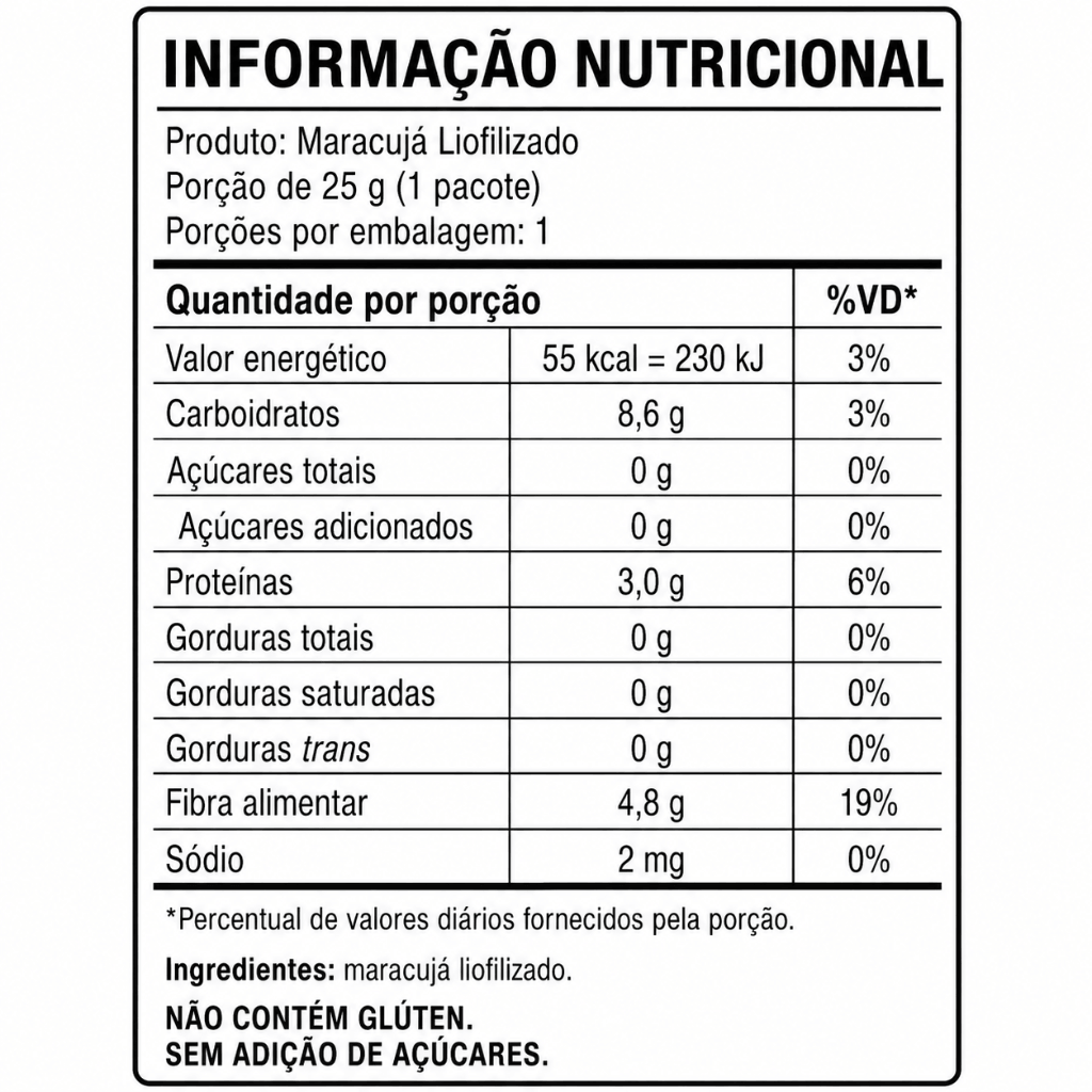 Combo 8 Sabores Liofilizados — 8 Pacotes Individuais - 25g - Imagem 5