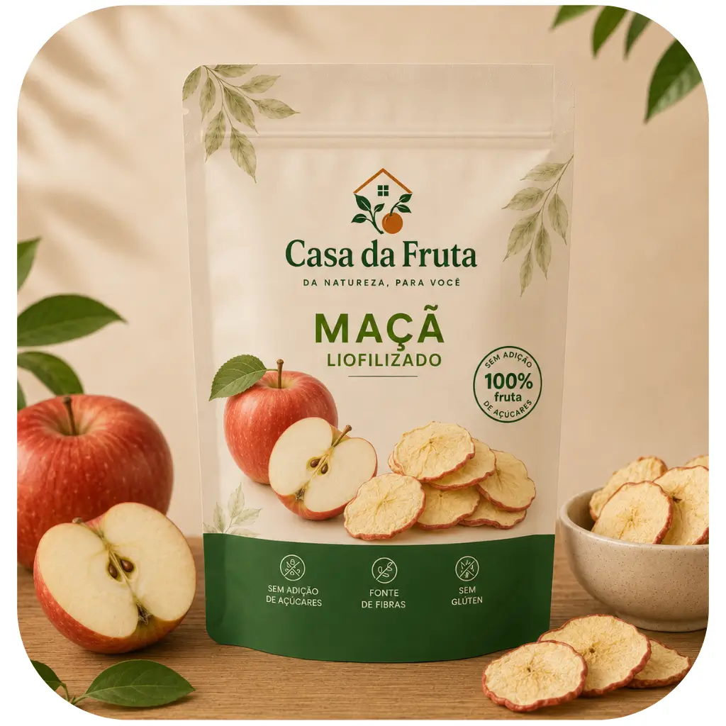 Maçã Liofilizada