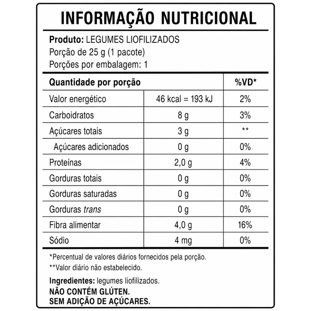Batatinha Liofilizada Crocante