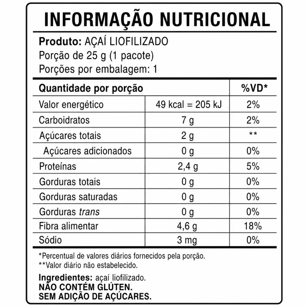Açaí Liofilizado