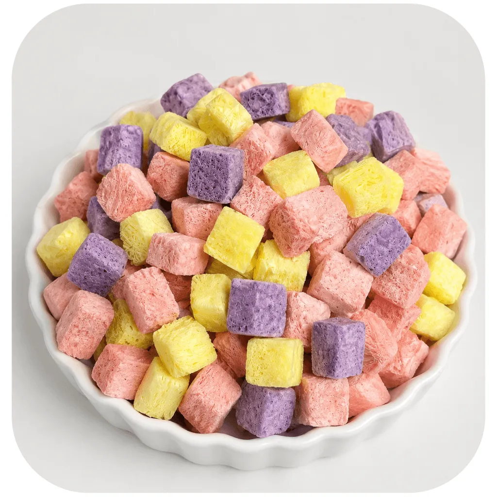 Mix Cubos de Iogurte Liofilizados - 3 sabores